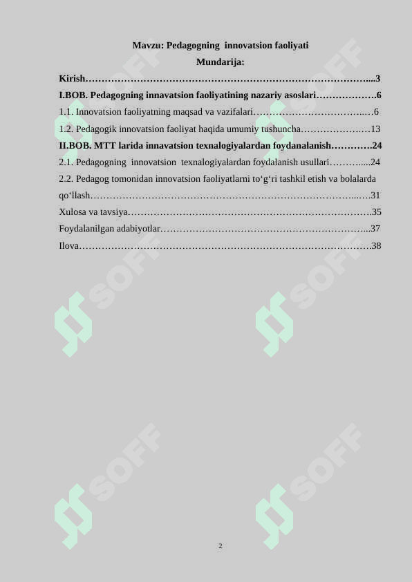 Pedagogning  innovatsion faoliyati 2