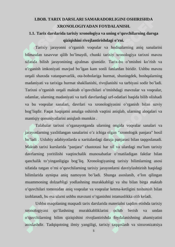 Tarix darslarida xronologiyadan foydalanish 5