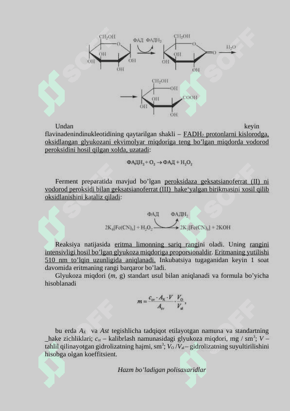 Uglevodlar miqdorini aniqlash usullari mavzusida mustaqil ish 7