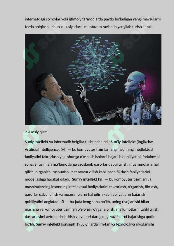 Suniy intellekt fanidan mustaqil ish 3
