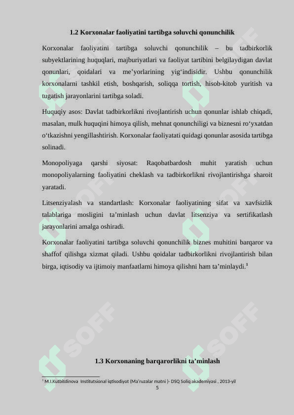 Davlatning iqtisodiyotni boshqarishdagi roli
Davlatning tadbirkorlikni qo’llab-quvvatlash vazifalari
Davlatning korxonalar ustidan nazorat funksiyalar 5