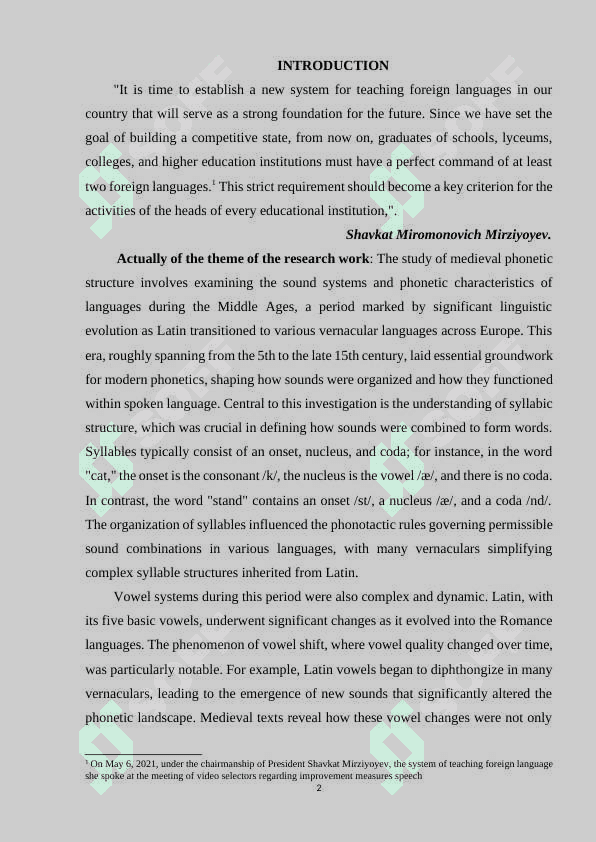 MEDIEVAL PHONETIC STRUCTURE 2