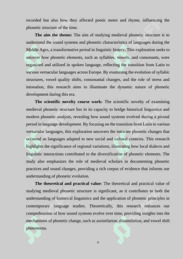 MEDIEVAL PHONETIC STRUCTURE 3