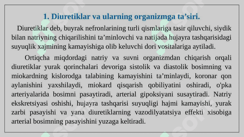Diuretiklar 2
