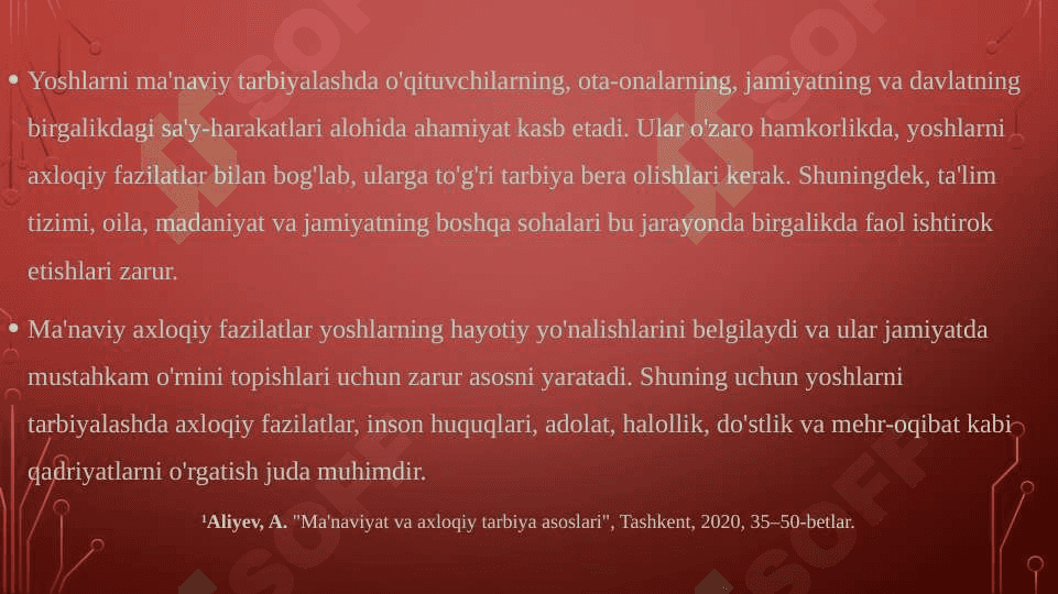 Manaviy taraqqiyotini ta’minlashda yoshlarni ma’naviy axloqiy fazilatlarini rivojlantirish masalalari 4