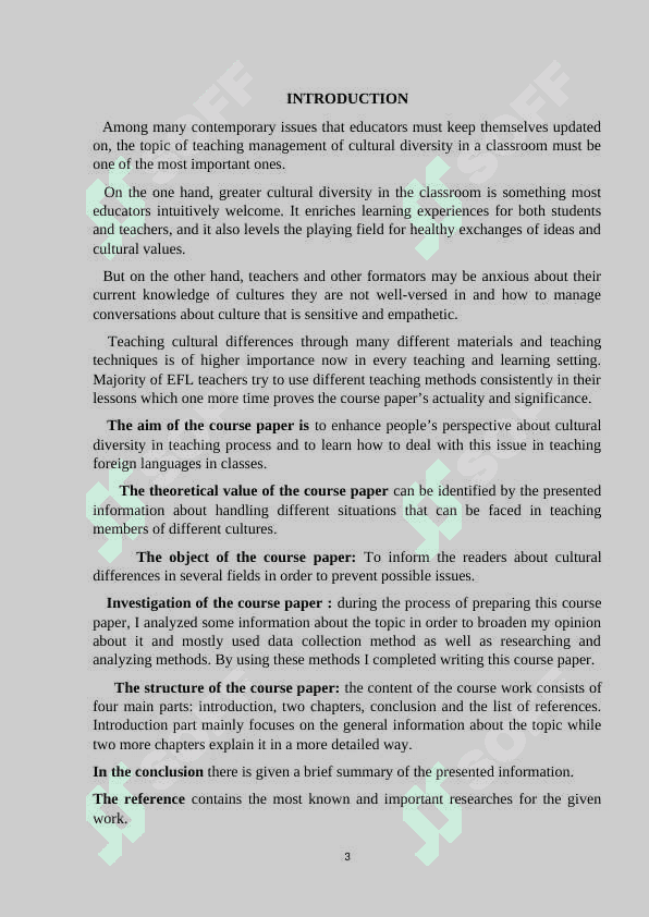 Teaching management of cultural differences 3
