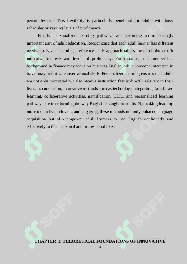 INNOVATIVE METHODS IN TEACHING ENGLISH TO ADULTS 4