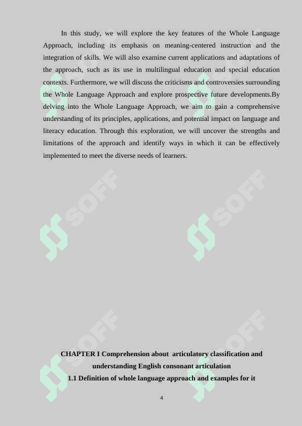 Theoretical aspects of the studied language 5