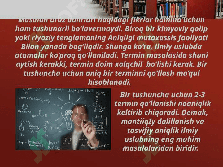 Ilmiy uslub va uning xususiyatlari 4