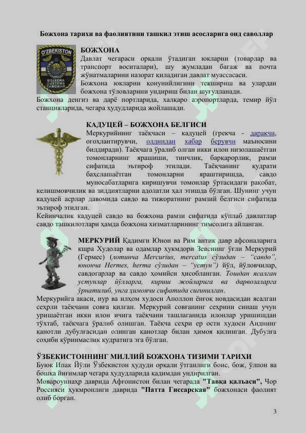 Bojxonaga ishga kirish uchun qoʻllanma 3