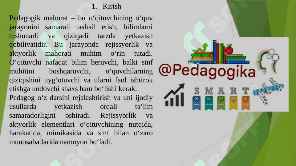Pedagogning rejissyorlik va aktyorlik mahorati 2