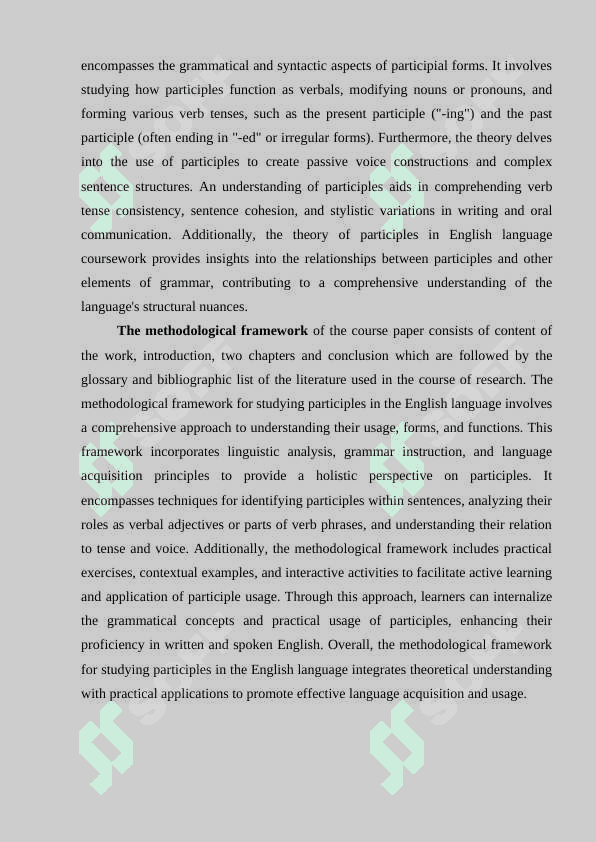 Participle in english language 4
