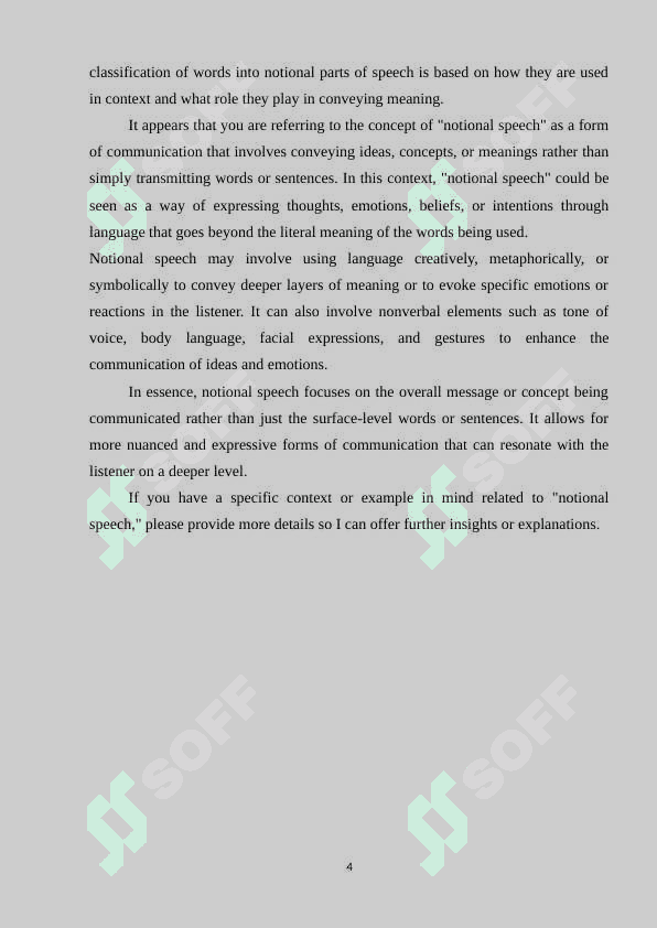 Notional parts of speech. 4