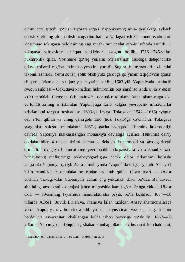 XVI-XVIII ASRLARDA YAPONIYA 7