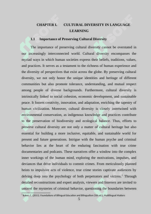 Preserving cultural diversity for improving language skills 5
