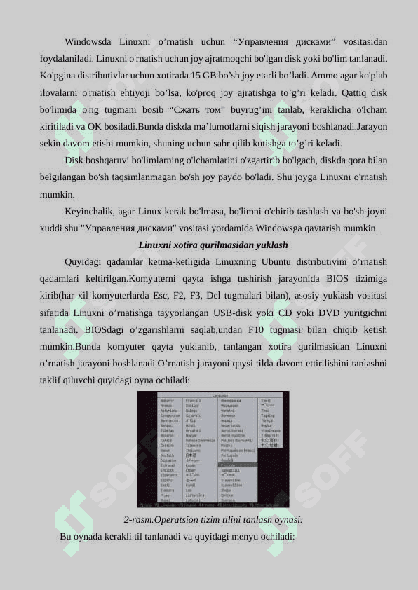 Kompyuterga Linux OS o’rnatish 2