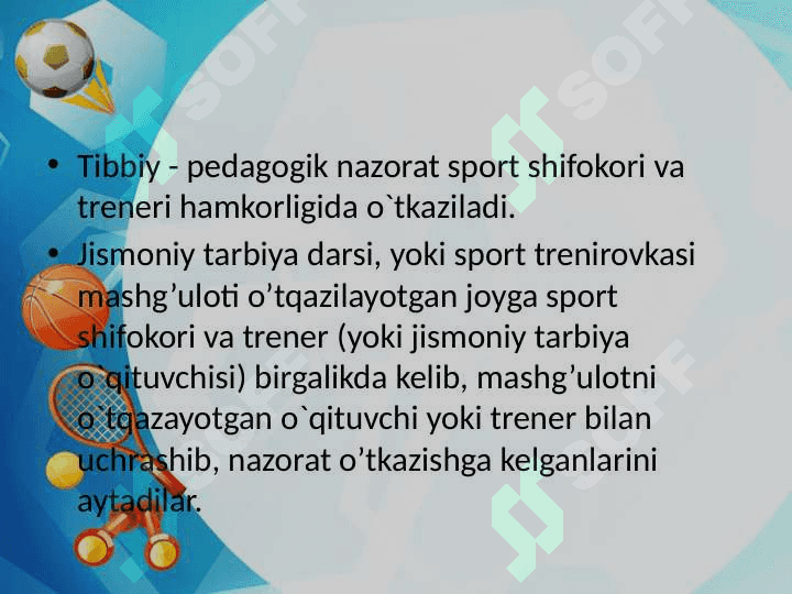 Tibbiy ko'rik va shifokor nazorati 3