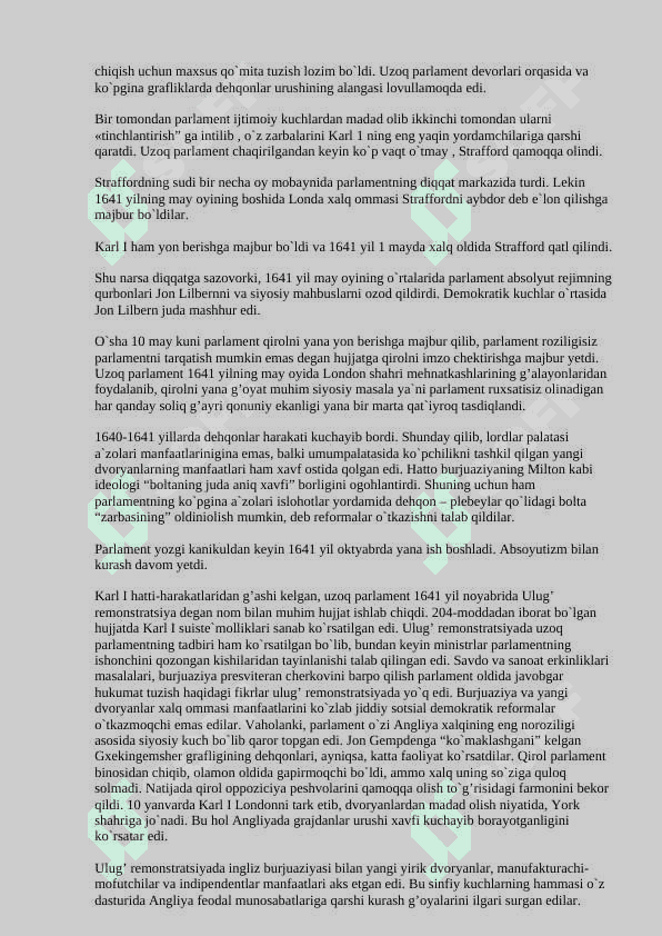XVII – XIX –ASRLARDA ANGLIYA 7