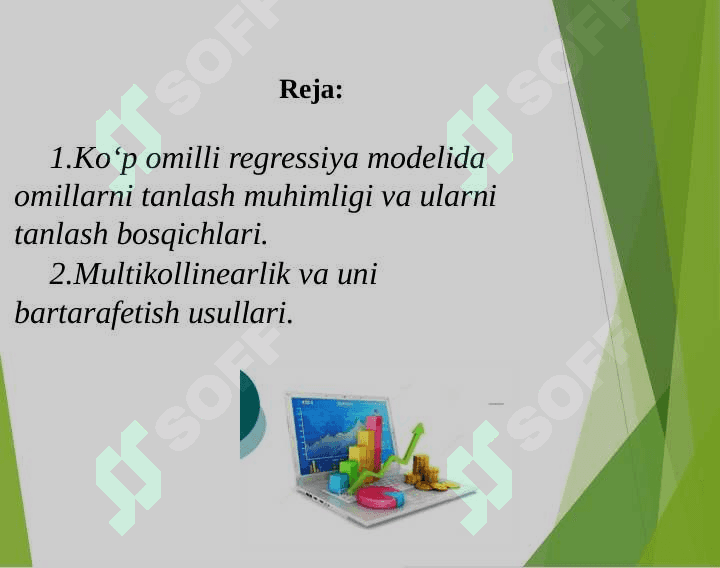 Ko'p omilli ekonometrik taxlil 2