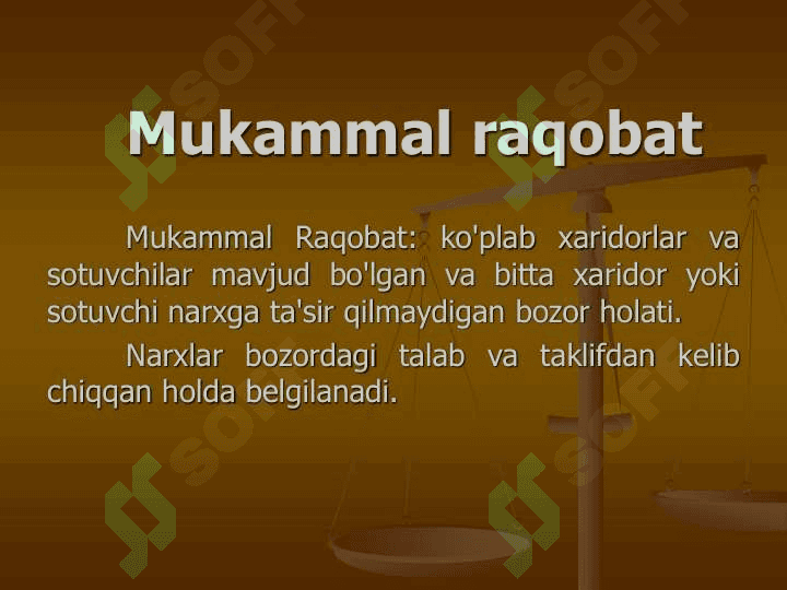 Mavzu : Iqtisodiyot nazariyasi Raqobat va monopoliya mavzusida slayd 4