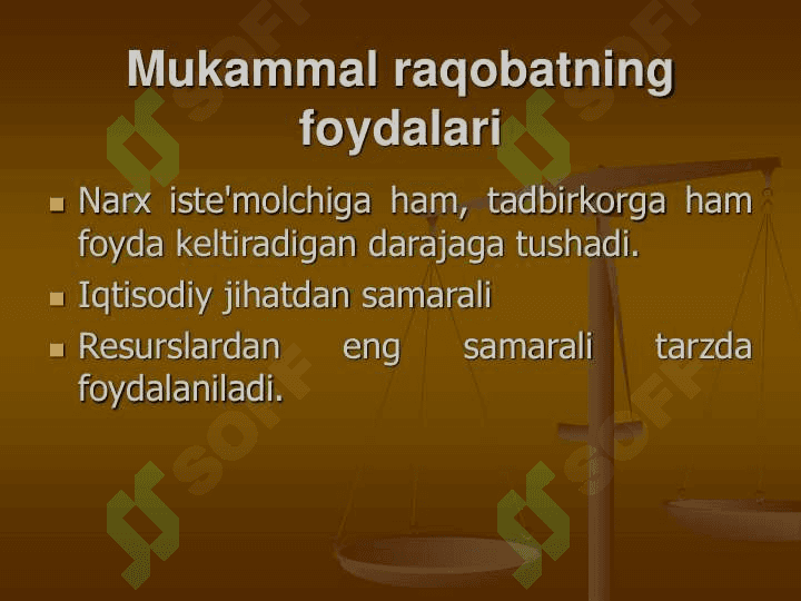 Mavzu : Iqtisodiyot nazariyasi Raqobat va monopoliya mavzusida slayd 7