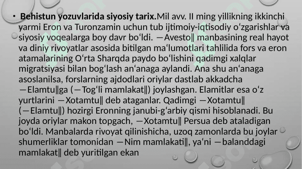 Sharq qulyozmalarining svilizatsiya tarixidagi o’rni 2