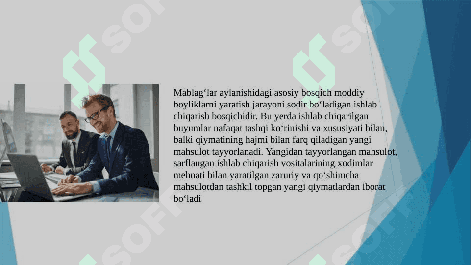 Biznes jarayonlari va ularni hisobga olish mavzusida slayd 6