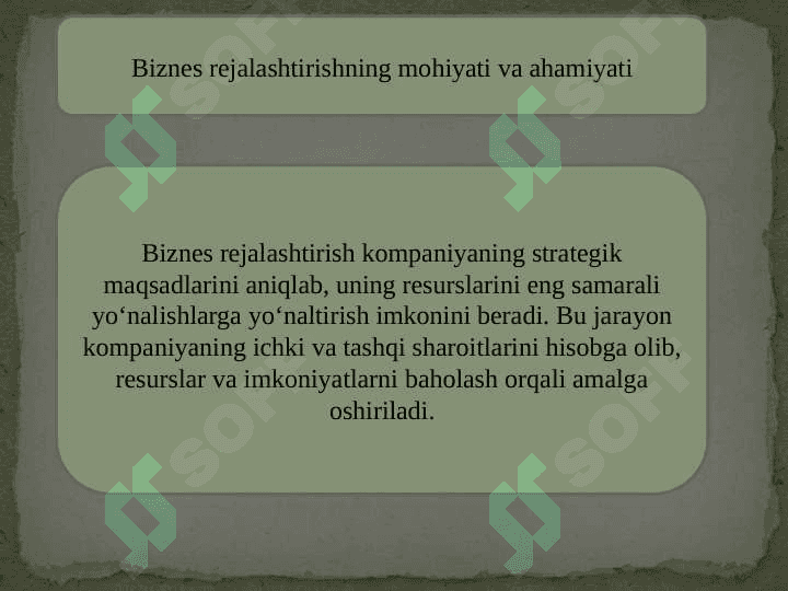 Tadbirkorlik faoliyatini rejalashtirish 5