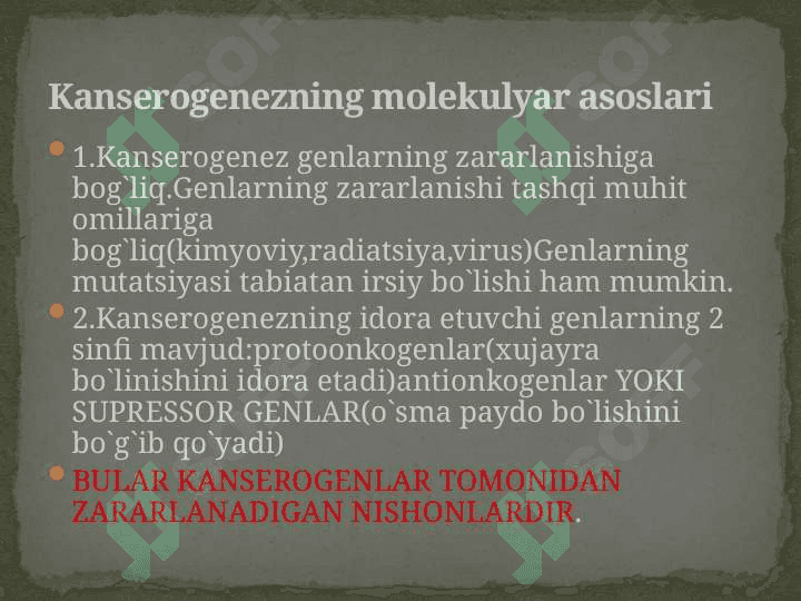 Neoplaziyalar 8