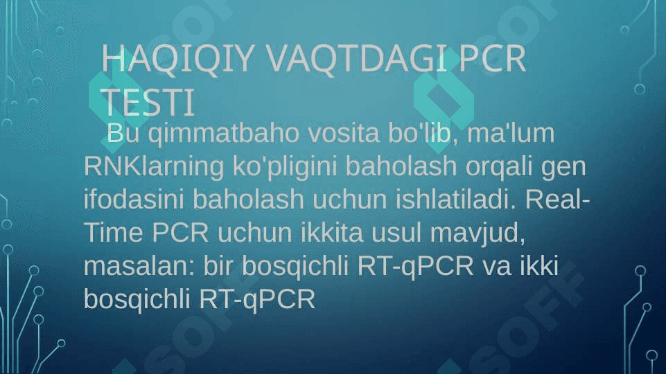 PCR TAHLILINING BOSQICHLARINI OʻRGANISH 4