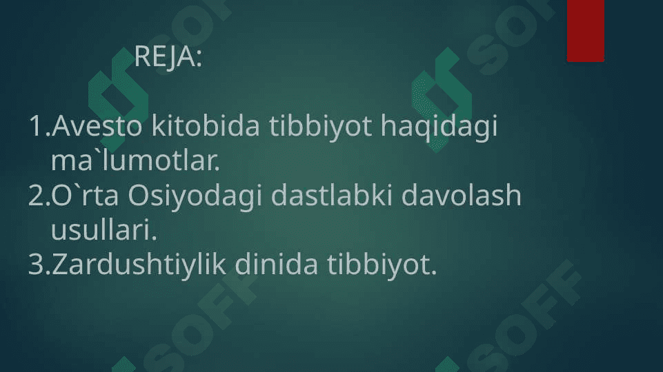 Qadimgi O`rta Osiyo xalqlari tibbiyoti 2