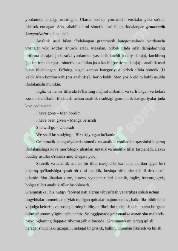 O’zbek imo-ishora tilida grammatik kategoriya 4