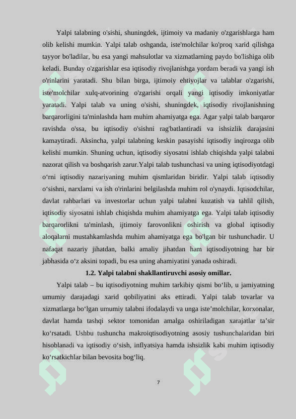 YALPI TALAB VA YALPI TAKLIF 6