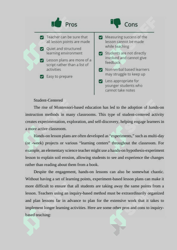 DIFFERENCES BETWEEN TEACHING ELEMENTARY AND ADVANCED LEVELS 6