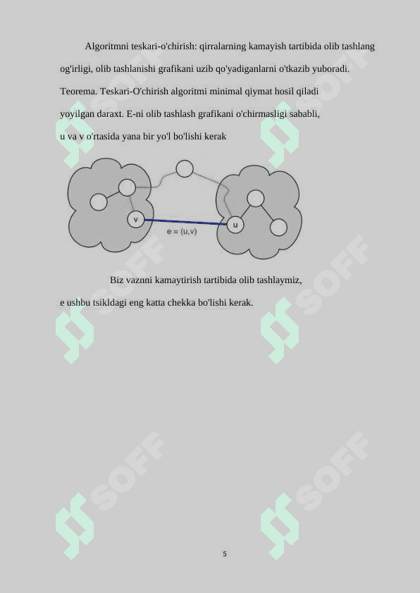 MINIMAL KENGLIKDAGI DARAXT. KRUSKAL ALGORITMI 5