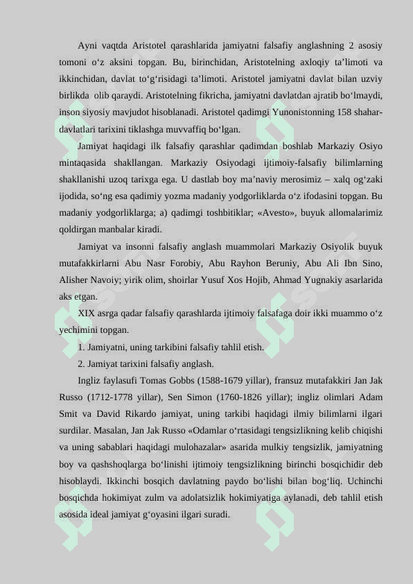 XIX asrda ijtimoiy falsafa 2