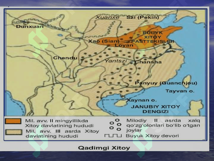 Miloddan avvalgi  III – milodiy II asrlarda Xitoy 3