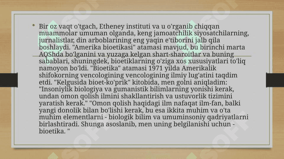 BIOETLAR VA BIOETIKA FANINING OBYEKTI 5