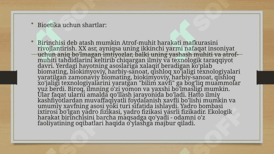 BIOETLAR VA BIOETIKA FANINING OBYEKTI 8