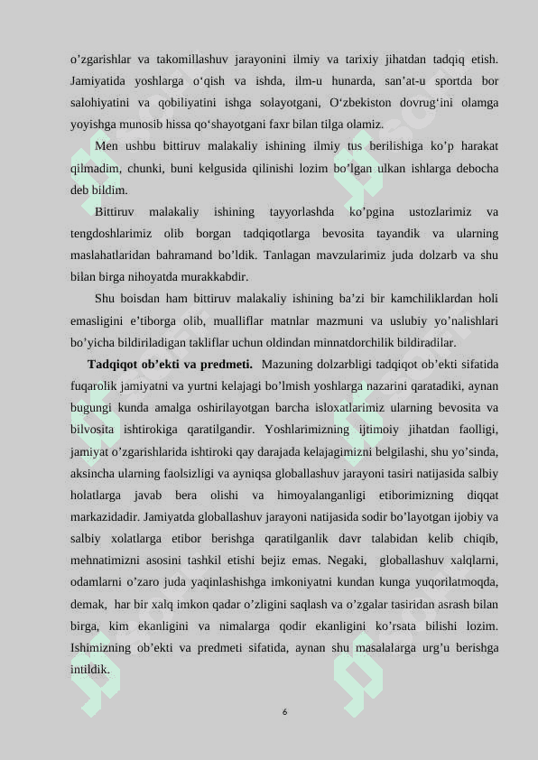Axloqiy va huquqiy tarbiya – fuqarolik jamiyatini rivojlantirishning asosi sifatida 6