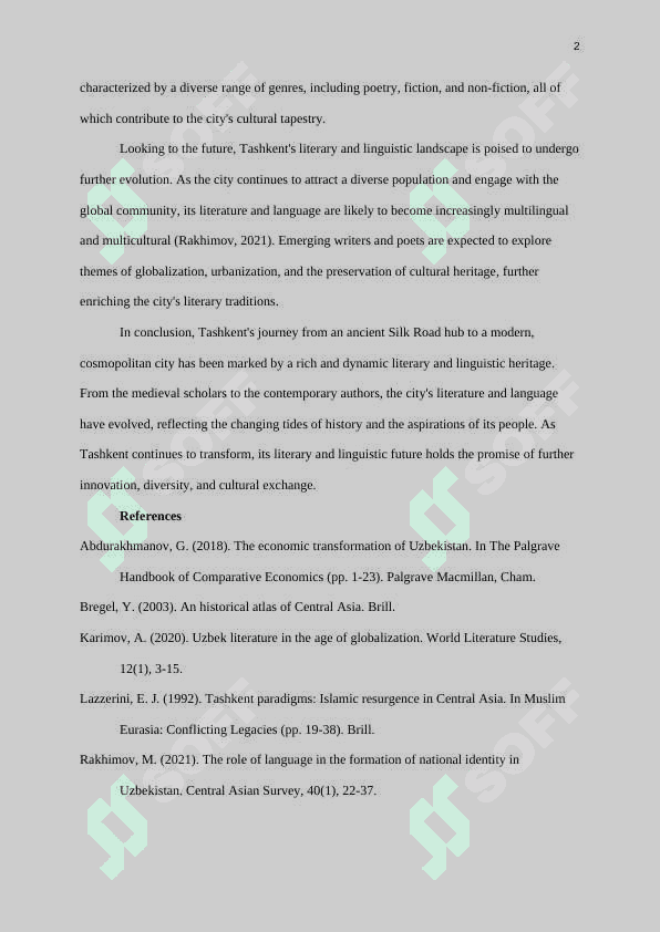 Tashkent: Yesterday, Today, and Tomorrow 2