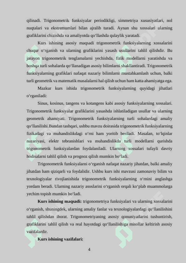 TRIGONOMETRIK FUNKSIYALAR VA ULARNING XOSSALARI 3