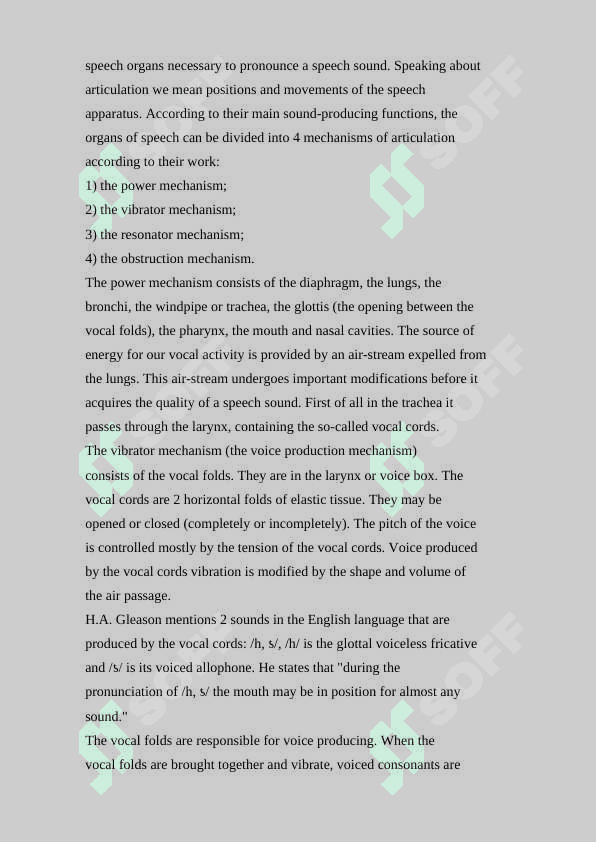 Coursework: ASPECTS OF SOUND SPEECH 4