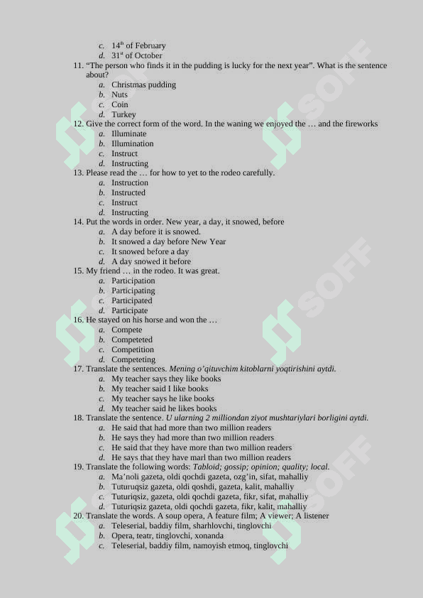 8 - sinf ingliz tili 2
