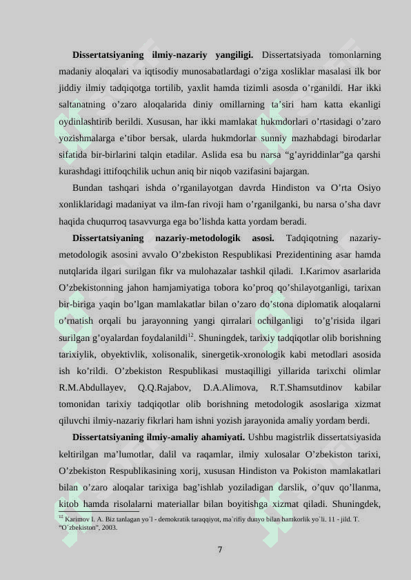 XVI-XVIII ASRLARDA HINDISTON VA O’RTA OSIYO XONLIKLARI 7