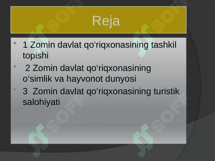 Zomin davlat qo‘riqxonasi 2