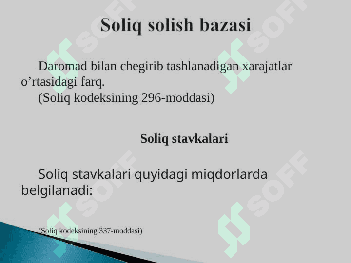 YURIDIK SHAХSLARDAN OLINADIGAN FOYDA SOLIG‘I 6
