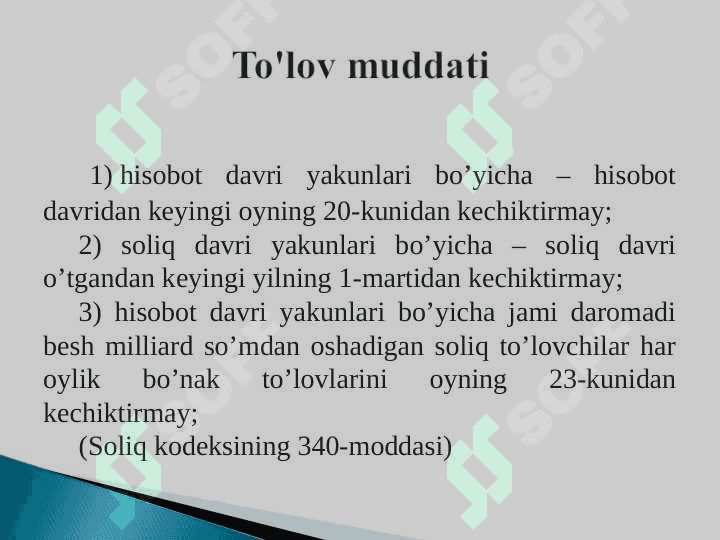 YURIDIK SHAХSLARDAN OLINADIGAN FOYDA SOLIG‘I 8