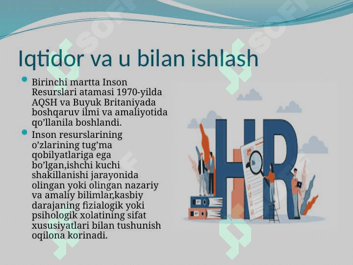 Iqtidor va u bilan ishlash 4