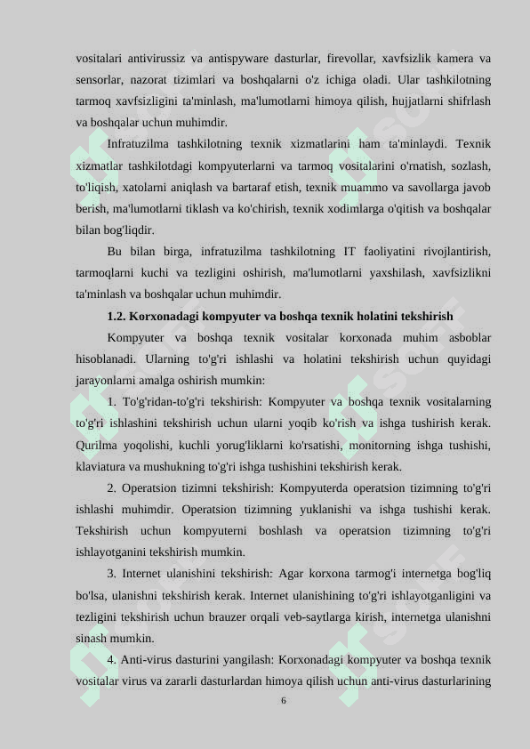 MCHJ amaliyot hisobot 6